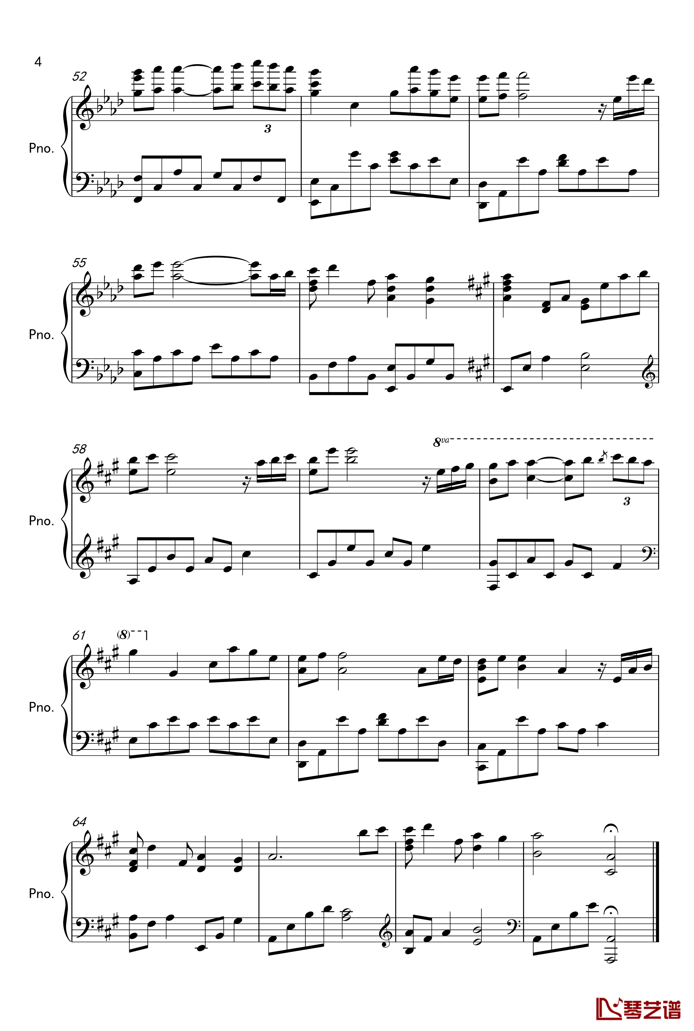 Kiss the rain钢琴谱-原声版1-Yiruma4