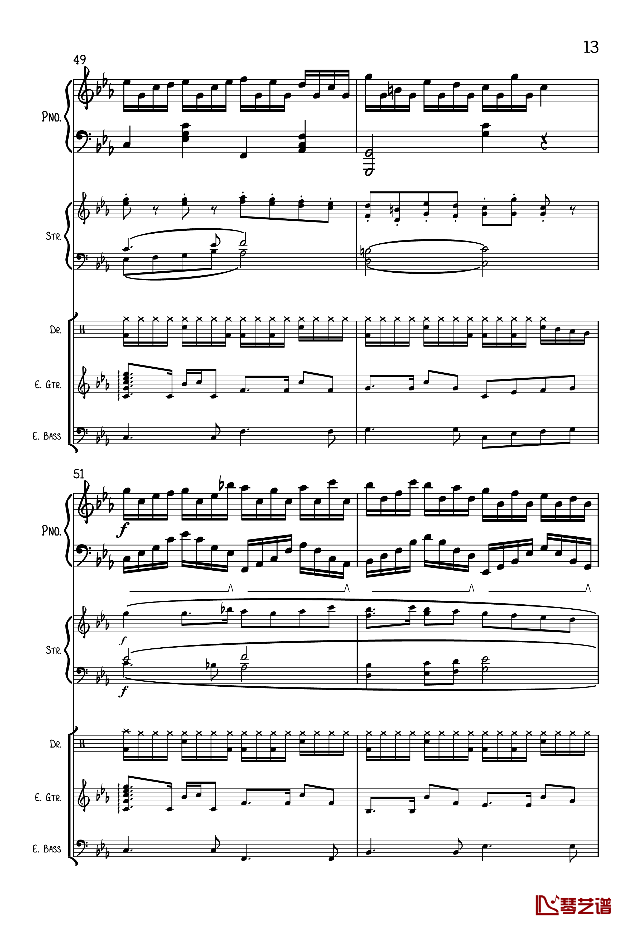 克罗地亚狂想曲钢琴谱-总谱-马克西姆-Maksim·Mrvica13