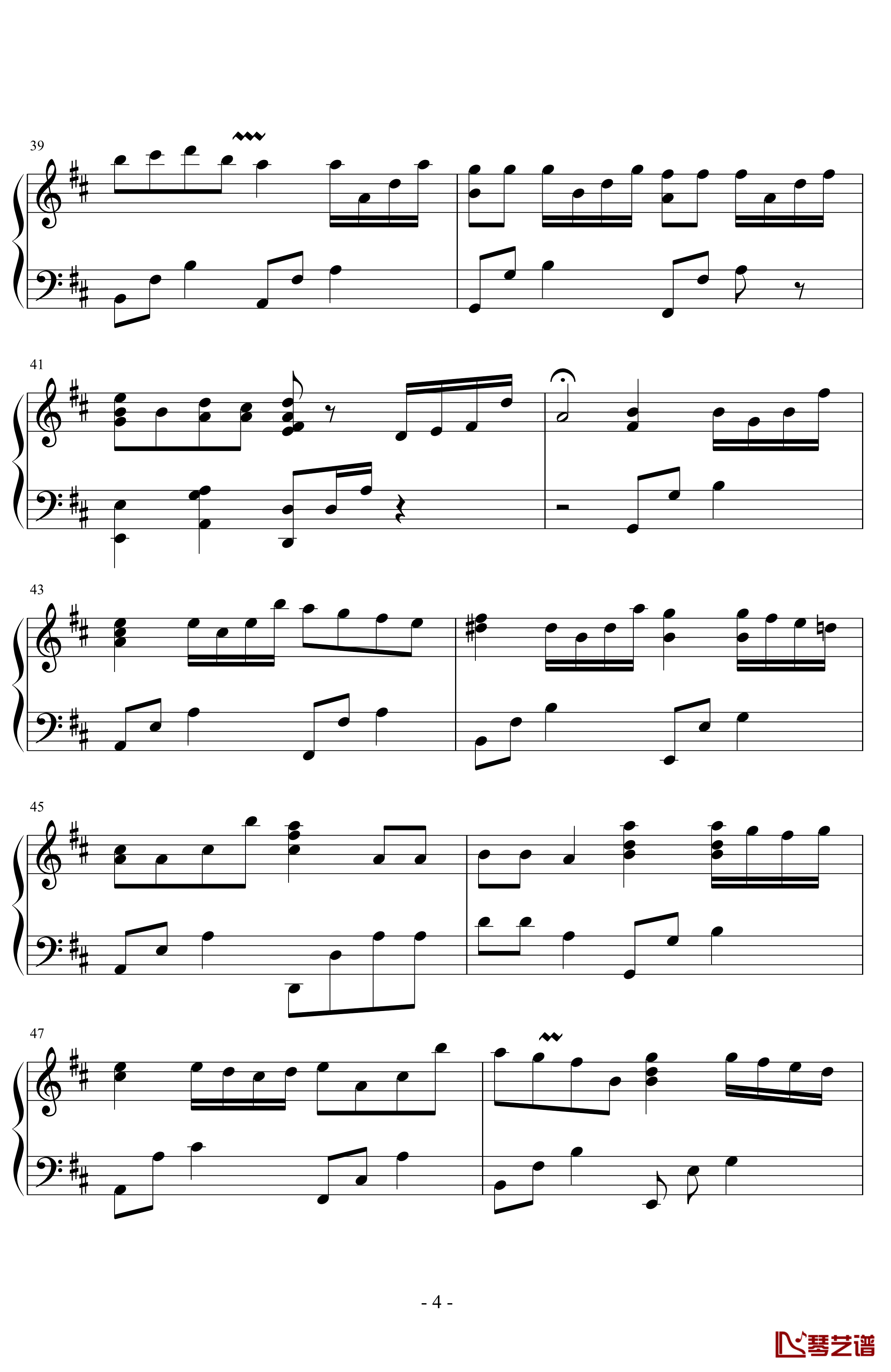 小星星幻想曲钢琴谱-V.K克4