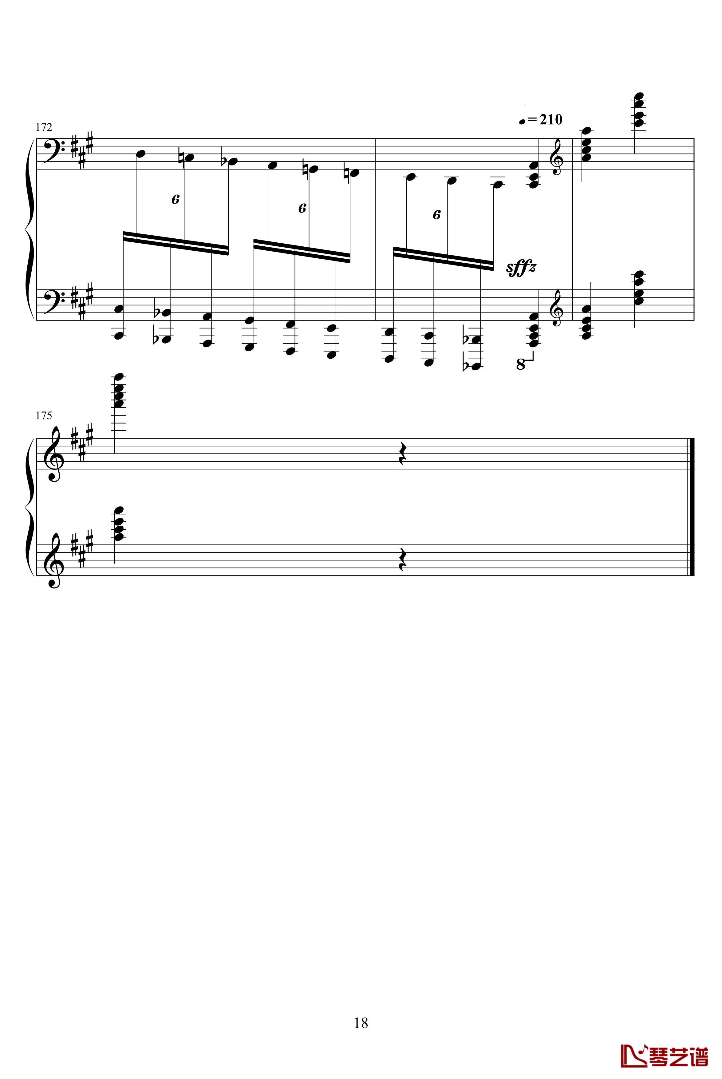 土耳其进行曲钢琴谱-原版-莫扎特-瓦洛多斯18