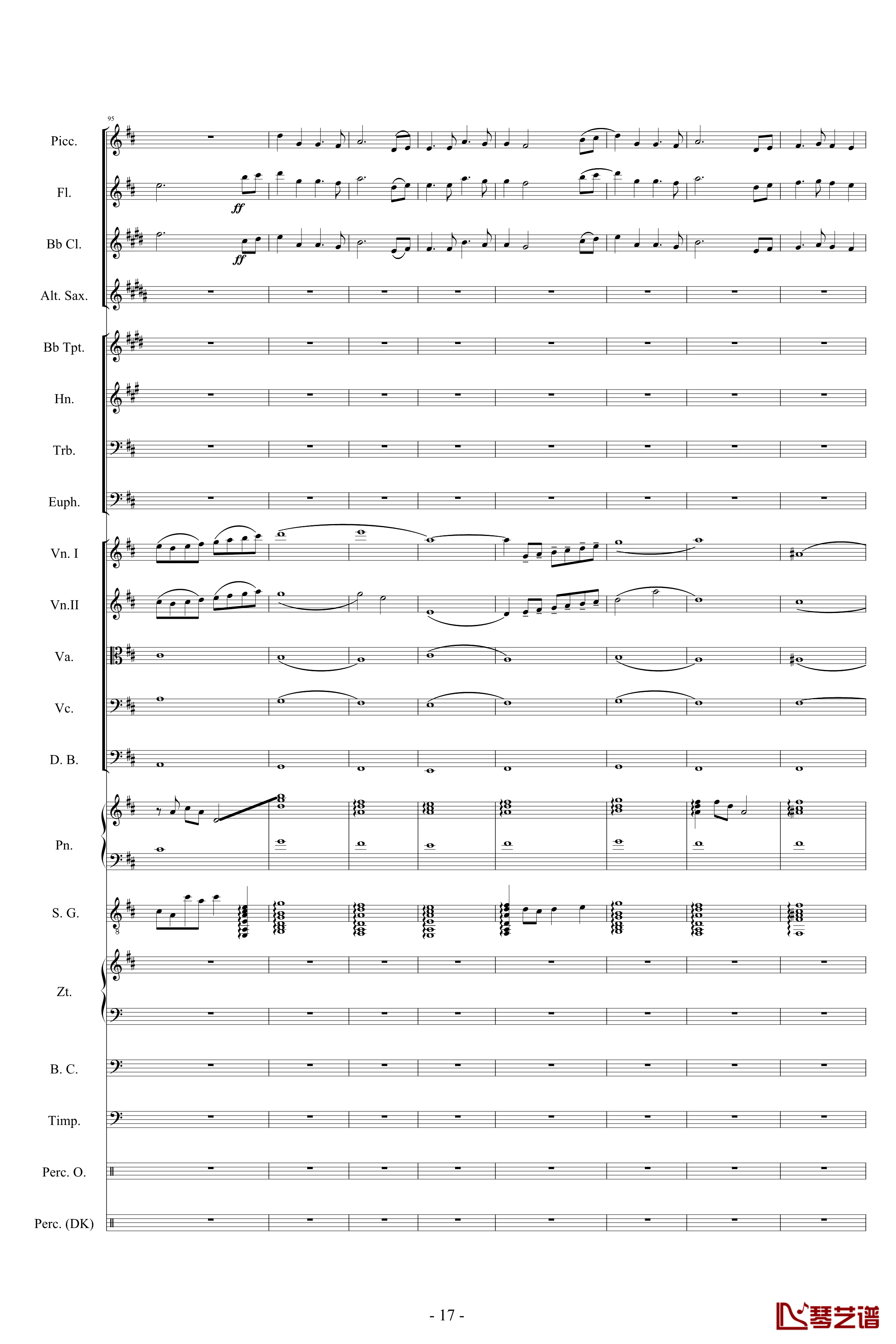 迪士尼組曲-小交響樂版钢琴谱-Disney Medley-迪士尼17