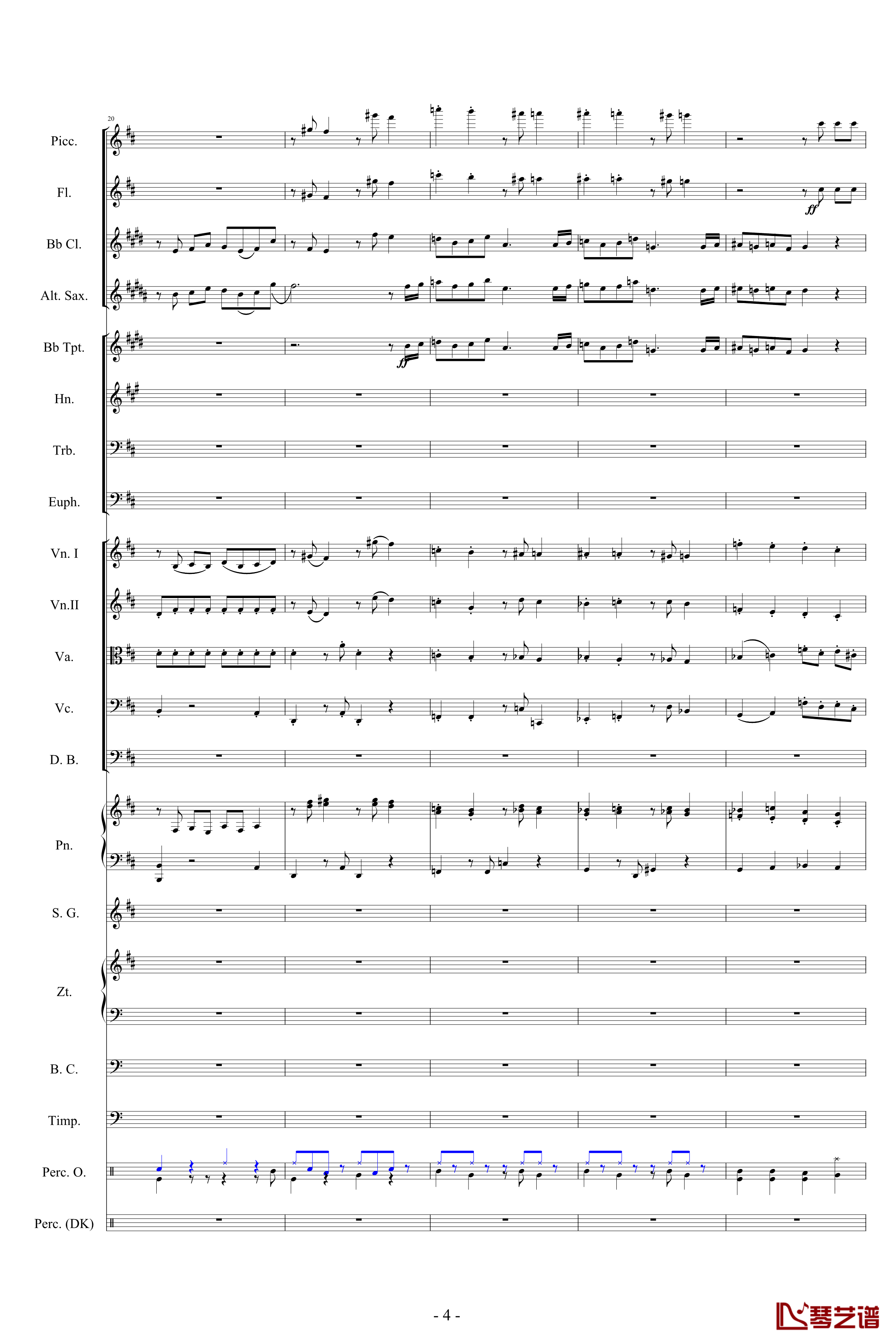 迪士尼組曲-小交響樂版钢琴谱-Disney Medley-迪士尼4