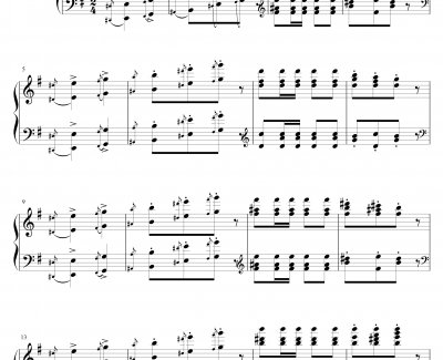 二月  狂欢节钢琴谱-Op.74 No.2-阿尔坎