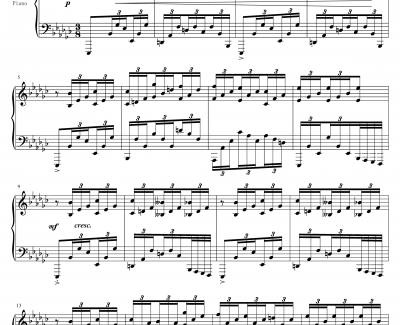 Eb小调即兴曲钢琴谱-Op.20, No.1-余天越