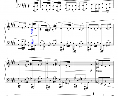 间奏曲Op钢琴谱-117 No.3-勃拉姆斯-Brahms