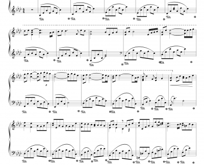 雨的印记钢琴谱-金龙鱼原声版160906-Yiruma