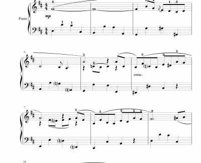 Air On The G String钢琴谱-G弦之歌-巴哈-Bach, Johann Sebastian