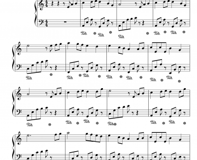 童年钢琴谱-简易演奏版-班德瑞钢琴经典作品-蛤蟆爱天鹅08