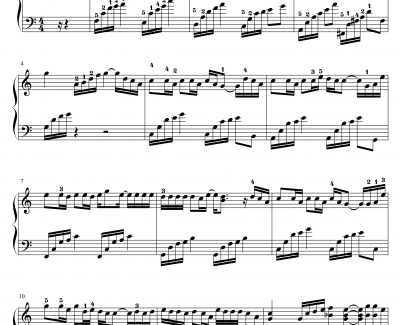 青花瓷钢琴谱-精致简化实用版-周杰伦
