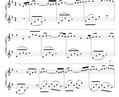kiss  the rain钢琴谱 简化版-Yiruma