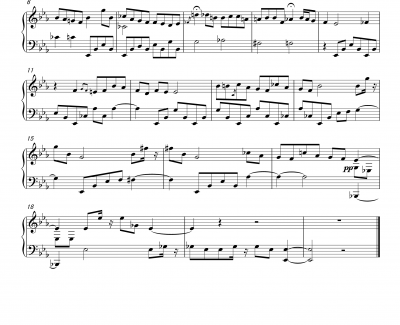 马勒第六交响曲第二乐章钢琴版钢琴谱-主题部分-古斯塔夫马勒