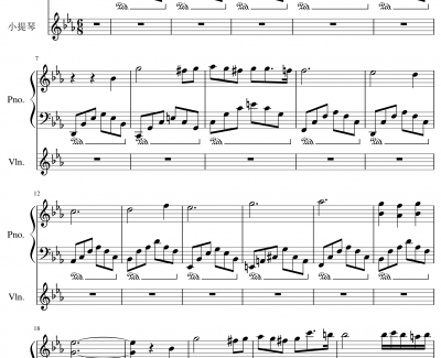 Op.1-1 钢琴谱-My First Music-SunnyAK47