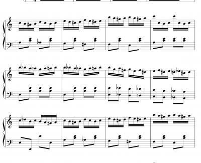 土耳其进行曲钢琴谱-一分钟炫技版-莫扎特