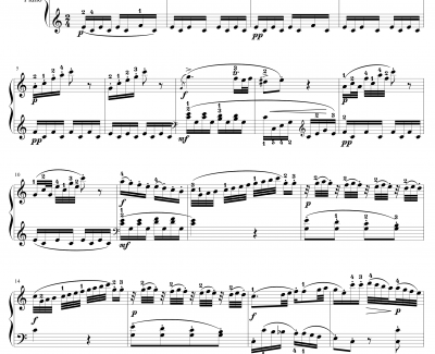 C大调第十钢琴奏鸣曲钢琴谱-K.330-莫扎特