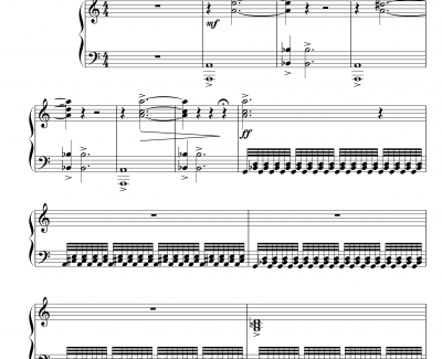 晚年印象钢琴谱-DXF