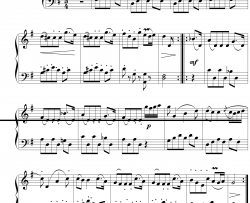 小步舞曲钢琴谱-钢琴独奏简易版-博凯里尼