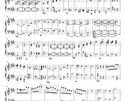 Scherzo in E Major钢琴谱-肖邦E大调谐谑曲 Op.54-chopin