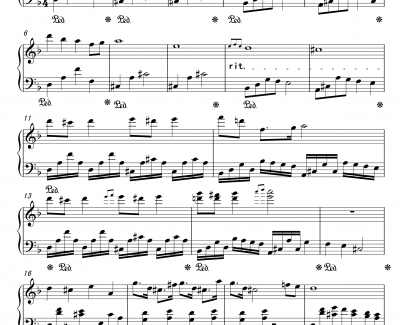 Piano Melody 1钢琴谱-FangDong