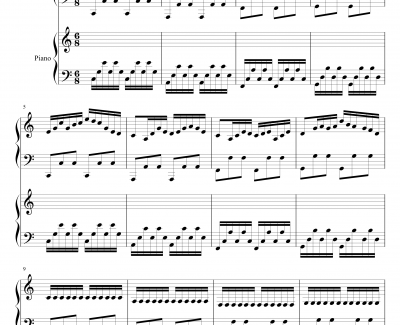 极品钢琴高手练习曲3钢琴谱-as2134