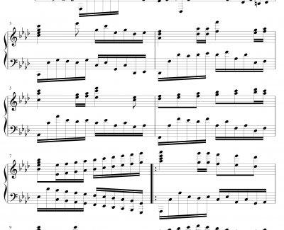 降A大调第六练习曲钢琴谱-PARROT186