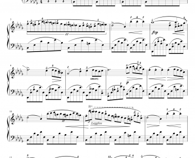 肖邦夜曲1钢琴谱-降b小调夜曲-Op.9-1-肖邦-chopin