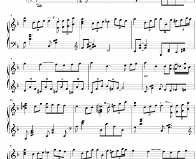 Tears On Love钢琴谱-Yiruma