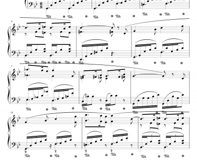 西西里舞曲钢琴谱-福莱