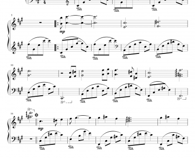 满月钢琴谱-芈月传主题曲