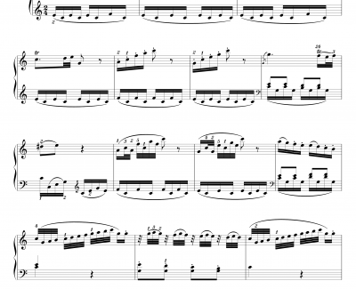 k330第一乐章钢琴谱-莫扎特