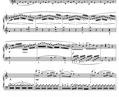 莫扎特k545第一乐章钢琴谱-莫扎特