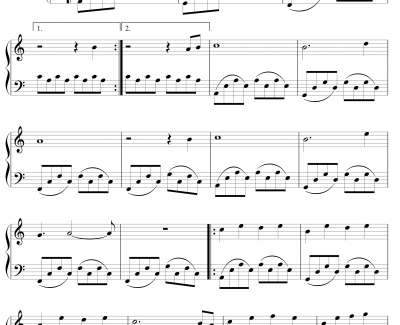 C大调的忧伤1钢琴谱-序-Major_C