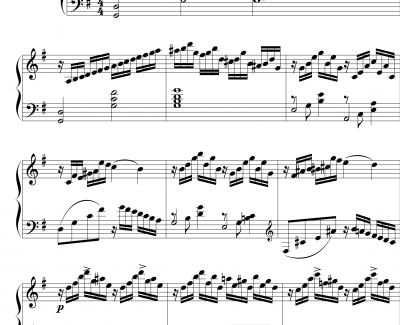 小型练习曲-莫什科夫斯基-Moszkowski-钢琴谱