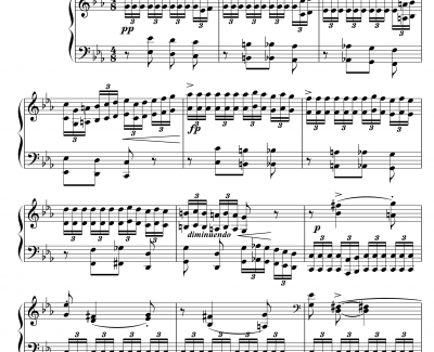 八度练习曲钢琴谱-十级类技巧性练习曲-卡本良斯基