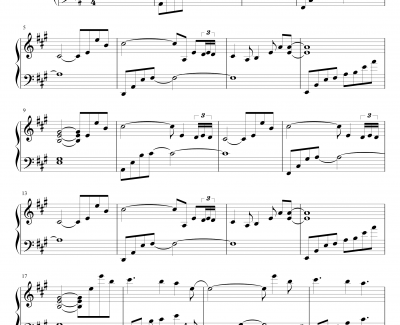 随想曲3：矢车菊钢琴谱-心の瑶琴
