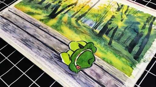 小跳蛙简谱-青蛙乐队-快乐的一只小青蛙4