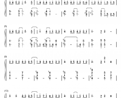 フェアリーテイル钢琴简谱-数字双手-三月のパンタシア