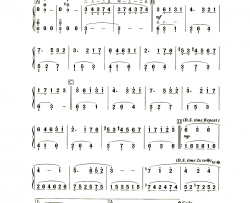 林中漫步钢琴简谱-数字双手-理查德·克莱德曼  Richard Clayderman