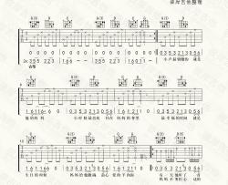 布衣乐队《羊肉面》吉他谱-Guitar Music Score