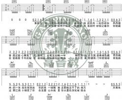 周杰伦《青花瓷 入门版 》吉他谱(G调)-Guitar Music Score