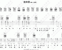 邓丽君《夜来香》吉他谱(A调)-Guitar Music Score