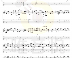 花海指弹谱-周杰伦《花海》吉他独奏谱-简单版