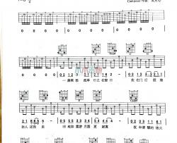 周杰伦《东风破》吉他谱-Guitar Music Score