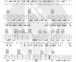 陈卓璇《爱笑的眼睛》吉他谱(C调)-Guitar Music Score