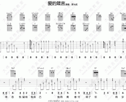 罗大佑《爱的箴言》吉他谱(D调)-Guitar Music Score