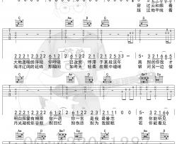 旅行团乐队《逝去的歌》吉他谱-弹唱谱-六线谱-指弹谱