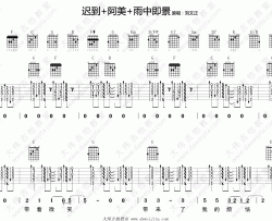 刘文正《迟到+阿美阿美+雨中即景》吉他谱(G调)-Guitar Music Score