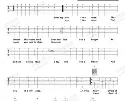 Amanda,McBroom《The Rose》吉他谱-Guitar Music Score