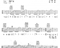 《回头太难》吉他谱-张宇-G调弹唱谱六线谱-高清图片谱