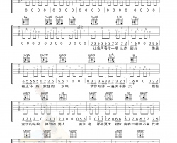 宋冬野《安和桥》吉他谱(B调)-Guitar Music Score