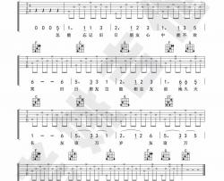 名曲《友谊地久天长》吉他谱(C调)-Guitar Music Score